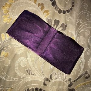 Purple Satin Clutch